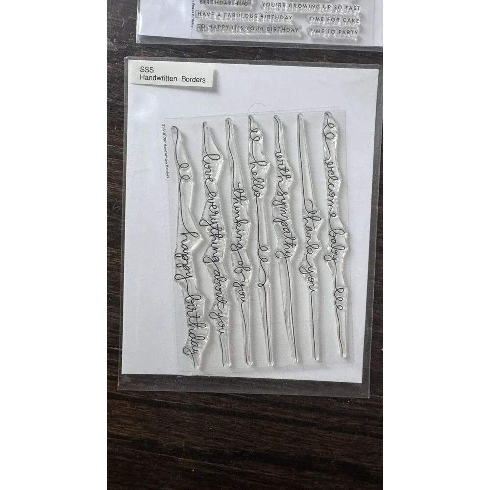 Lot of 5 - Simon‎ Says Stamp Clear Sentiments